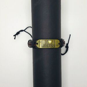 Ilj Adjustable PU Leather Bracelet